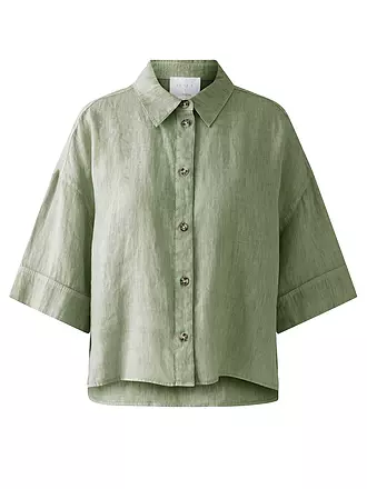 OUÍ | Bluse
Produktname: Bluse
Marke: OUÍ
Farbe: olive
Kategorien: Mode,Damen
Tags: Große Größen

Ärmellänge: Kurzarm
Material: Leinen
Kragenform: Hemdblusenkragen
Passform (Oberbekleidung): Oversized
Stil: Pure
Details: Seitenschlitze,Asymmetrisch | 